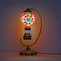 Axyaa Handcrafted Mosaic Hot Air Balloon Table Lamp Glass Bed Night Light