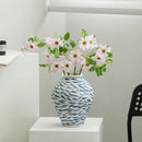 Axyaa Retro Ceramic Bottle Vase | Hand-painted Chinese-style Flower Arrangement Jar