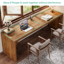 Axyaa 78.7" Wood Double Desk Workstation for Home Office