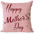 Axyaa Happy Mother's Day Square Pillowcase - Mom Love Sofa Cushion Cover
