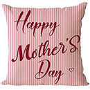 Axyaa Happy Mother's Day Square Pillowcase - Mom Love Sofa Cushion Cover