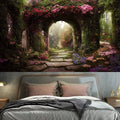 Axyaa Bohemian Retro Floral Wall Hanging Room Art Decoration for Home