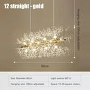 Axyaa Nordic Crystal Dandelion Chandelier Pendant Light for Kitchen Island Dining Room