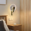 Axyaa LED Wall Lamp Gold Black Metal Clear Glass Bedroom Living Room Lighting