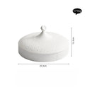 Axyaa Ceramic Appetizer Plate Set with Lid - Premium Tableware & Home Accessory