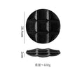 Axyaa Stone Patterned Ceramic Dessert Plate Set - Nine Grid Molecular Cuisine Tableware