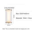 Axyaa Modern Glass LED Suspension Lamp for Restaurants, Bars, Hotels, and Dining Tables