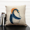 Animal Penguin Cushion Cover 45x45, Axyaa Brand - Cute & Funny Decorative Pillowcase