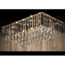 Axyaa LED Crystal Ceiling Lamps for Living Room Bedroom Dining Modern Minimalist Lighting