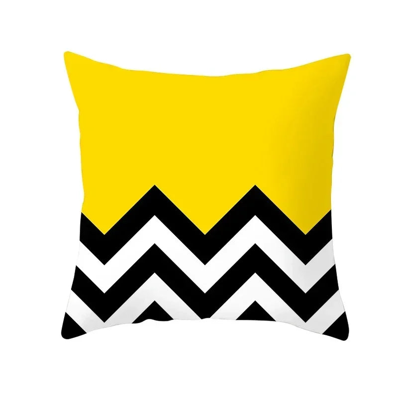 Pineapple Leaf Cushion Cover - Axyaa Summer Yellow Decor Pillowcase