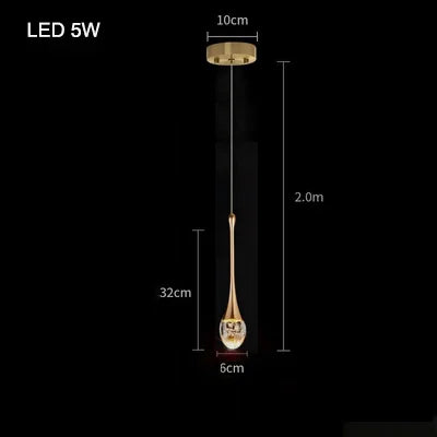 Axyaa Bubble Crystal Pendant Lights - Stylish Indoor Hanging Lamp