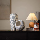Axyaa Retro Blue White Porcelain Vases Living Room Decor Ornaments