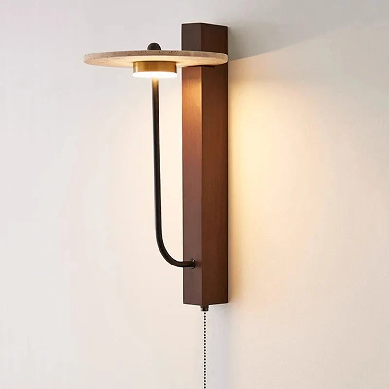 Axyaa Wabi Sabi Stone Bedhead LED Wall Lamp for Bedroom Living Room