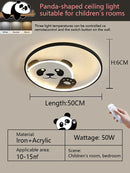 Axyaa Cartoon Panda Ceiling Light for Kids' & Master Bedrooms, Creative Design