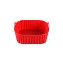 Axyaa Square Silicone Air Fryer Basket - High Temp Resistant, Reusable & Easy to Clean