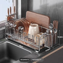Stainless Steel Drainer Rack for Kitchen Organization - Axyaa Dish Drying Shelf