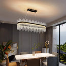 Axyaa Crystal Chandelier Pendant Light for Living and Dining Room