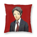 Adachi Portrait Square Pillowcase - Axyaa Branded Polyester Zip Pillow Case