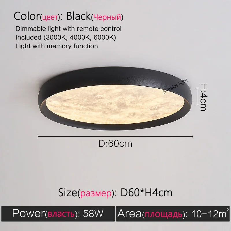 Axyaa Cloud Mist Ceiling Lamp | Modern Minimalist Ultra-thin Design