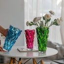 Axyaa Crystal Glass Vase Elegant Flower Arrangement Home Decor Bottle