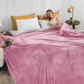 Axyaa Cozy Fleece Blanket Throw - Super Soft Microfiber Luxury Bed Blanket