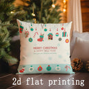Axyaa Christmas Print Pillow Covers for Sofa Bedroom Car