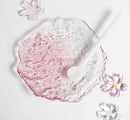 Axyaa Crystal Glass Plate Set for Dim sum, Fruit, Salad, Dessert - Small Size