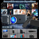 Axyaa 4K Android Projector 25000 Lumen Full HD 1080P Home Theater 3D Film WiFi
