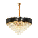 Axyaa Nordic Luxury Crystal Pendant Light LED Chandelier Vintage Fixture