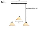 Axyaa Cream LED Chandelier Pendant Light for Living Room Bedroom Restaurant