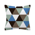Axyaa Geometry Polyester Cushion Cover 45x45, Decorative Sofa Pillowcase Blue Yellow Black Home Décor
