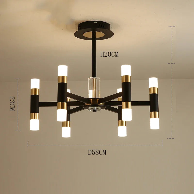 Axyaa Modern Minimalist Light Luxury Pendant Lamp Elegant Italian Restaurant Lighting