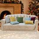 Axyaa Chenille Cushion Cover Velvet Soft Throw Pillow 50x50cm Stitched Edge
