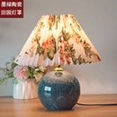 Axyaa Ceramic Desk Lamp Girl Bedroom Bedside Table Lamp Nordic Wedding Children's Room Gift