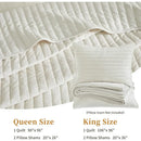 King Size Axyaa Velvet Quilt Set - Lightweight Bedding for All Season