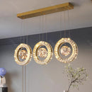 Axyaa Luxury Crystal Chandelier Pendant Light for Living & Dining Room