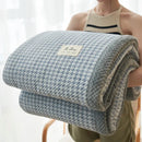 Axyaa Chenille Yarn Knit Blanket: Soft Throw for Couch or Bed