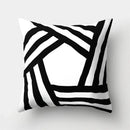 Axyaa Geometric Star Square Pillow Cover - Modern Home Decor Art Print