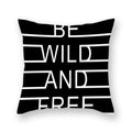 Axyaa Abstract Geometry Letter Print Cushion Cover - 45x45cm