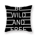 Axyaa Abstract Geometry Letter Print Cushion Cover - 45x45cm