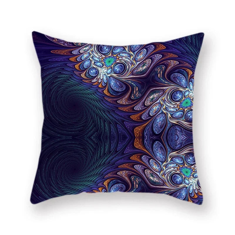 Axyaa Bird Feather Polyester Cushion Cover for Home Decor