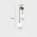 Gold LED Wall Sconce Glass Ball Lamp Nordic Style Axyaa Modern Luminaire