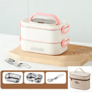 Axyaa Stainless Steel Thermal Lunch Box Insulated Double Layer Leak-Proof Bento Box