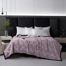 Axyaa Double Layer Rabbit Plush Blanket for Sofa and Air Conditioning
