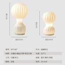 Axyaa Nordic White Silk Desk Lamp for Bedroom and Living Room