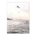 Axyaa Seaside Seagull Canvas Art Print Seascape Wall Poster Modern Home Decor