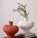 Axyaa Ceramic Flower Vase Decor for Living Room Tabletop, Retro Luxury Arrangements