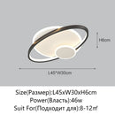 Axyaa Gold/Black LED Ceiling Lamp for Home Lighting - Indoor Decor Chandelier