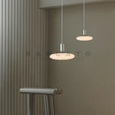 Axyaa Silver Aluminum Art Chandelier E27 Pendant Light for Dining Kitchen Bedroom