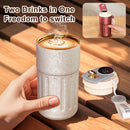 Titanium Coffee Mug by Axyaa: Smart, Portable, Striped Design, Vacuum Flask Tumbler